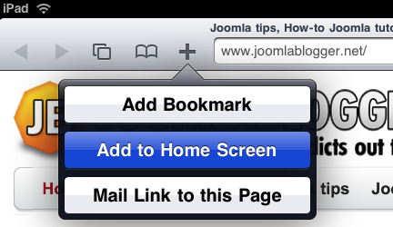 Как оптимизировать Joomla под Ipad