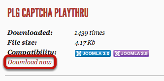 Устанавливаем игровую капчу PlayThru в Joomla - плагин
