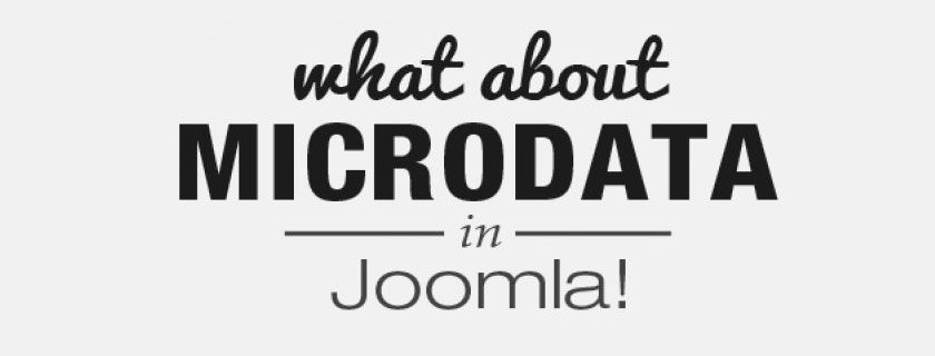 А что у нас с Microdata в Joomla?