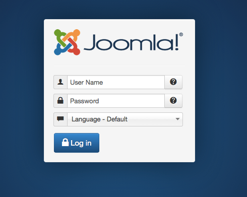 Топ 10 причин чтобы полюбить Joomla 3 - вход в админку