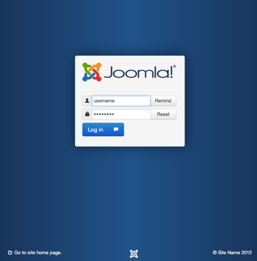 Панель администратора Joomla 3, админ.панель Joomla 3