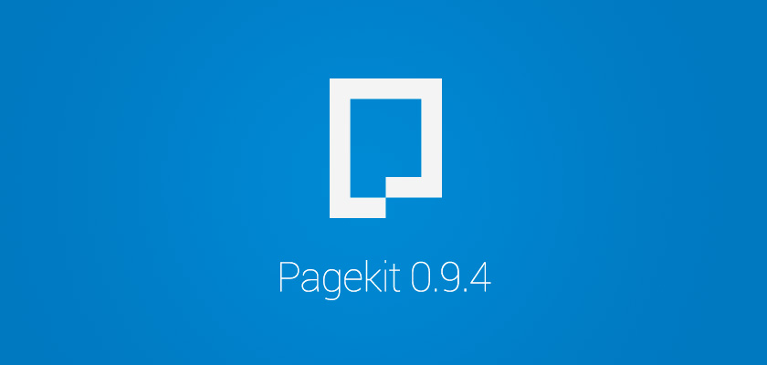 Вышел релиз Pagekit 0.9.4