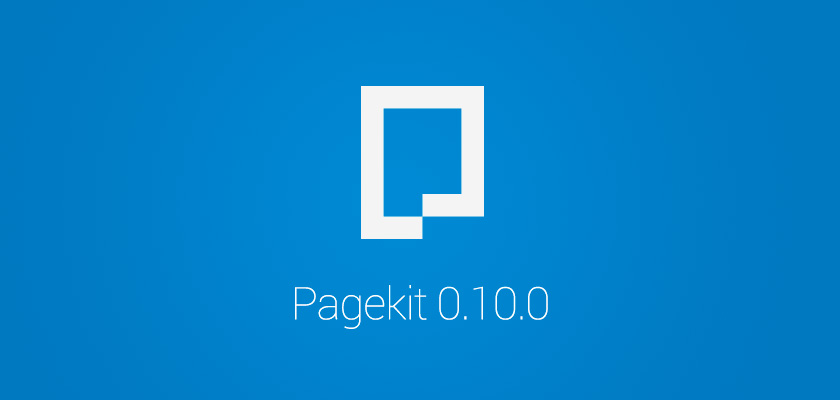 Вышел релиз Pagekit 0.10.0