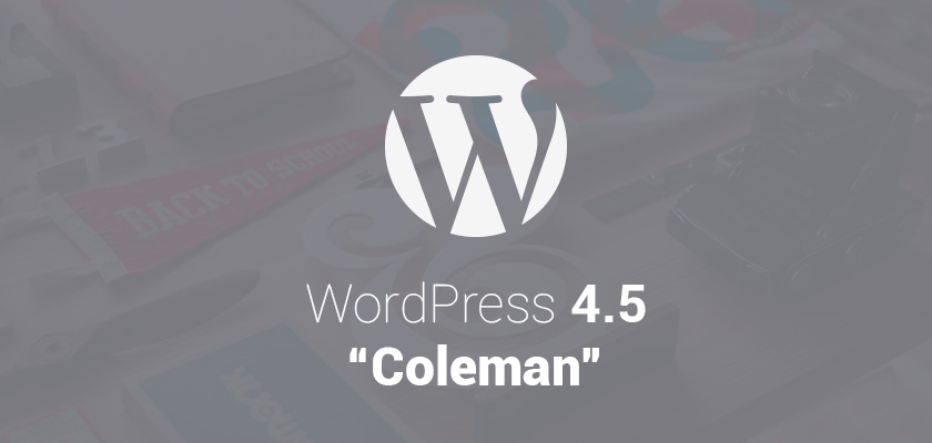 WordPress 4.5 